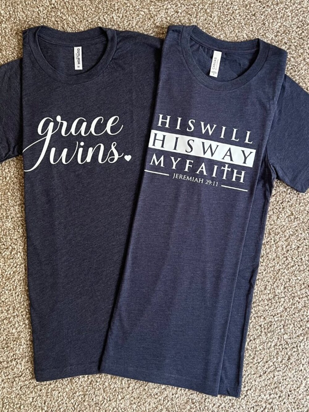  2 *NEW* Women’s Short Sleeve Christian Shirts - Size M